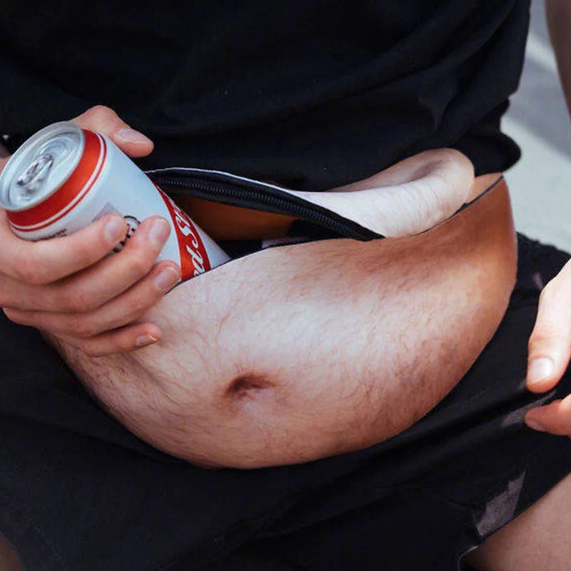Hairy Belly Fanny Pack — Beer Gut Bag That Holds Your Stuff